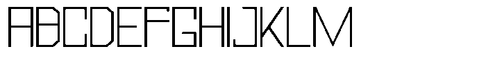 Mechorid Thin Expanded Font UPPERCASE
