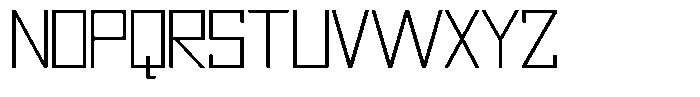Mechorid Thin Expanded Font UPPERCASE