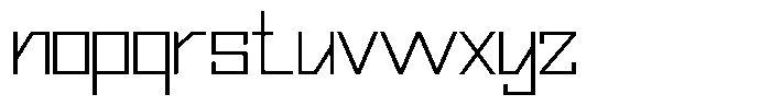 Mechorid Thin Expanded Font LOWERCASE