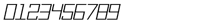 Mechorid Thin Oblique Expanded Font OTHER CHARS