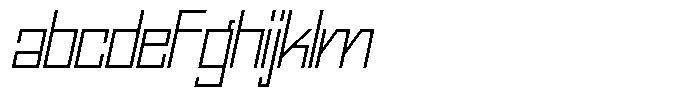 Mechorid Thin Oblique FONT