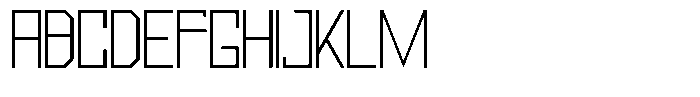 Mechorid Thin Font UPPERCASE