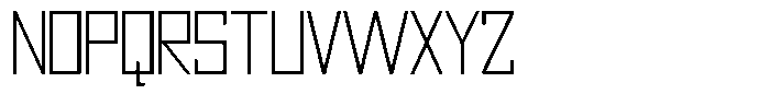 Mechorid Thin Font UPPERCASE