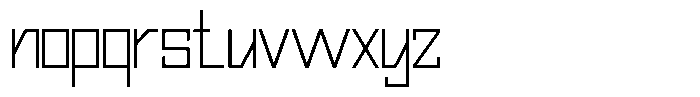 Mechorid Thin Font LOWERCASE