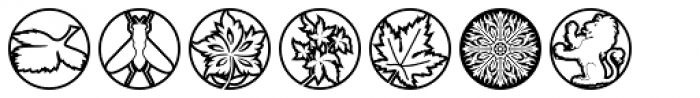Medallion Ornaments Font UPPERCASE