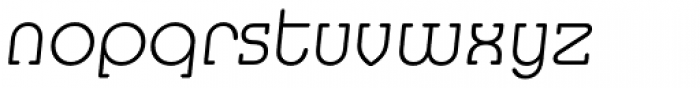 Media Serif EF ExtraLight Italic Font LOWERCASE