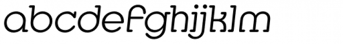 Media Serif EF Light Italic Font LOWERCASE
