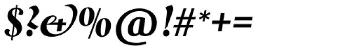 Mediaeval SB ExtraBold Italic Font OTHER CHARS