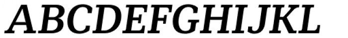 Mediator Serif Bold Italic Font UPPERCASE