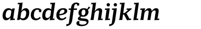 Mediator Serif Bold Italic Font LOWERCASE