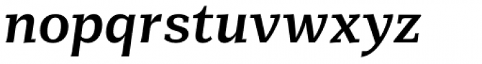 Mediator Serif Bold Italic Font LOWERCASE