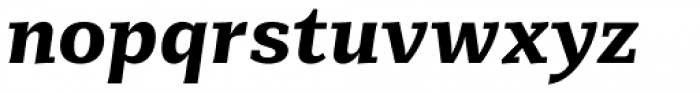 Mediator Serif Extra Bold Italic Font LOWERCASE