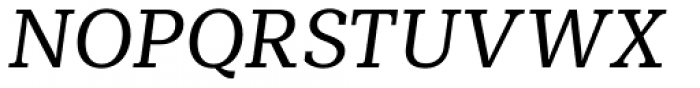 Mediator Serif Italic Font UPPERCASE
