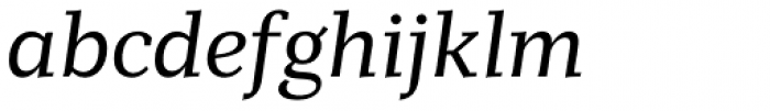 Mediator Serif Italic Font LOWERCASE