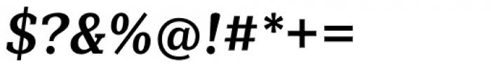 Mediator Serif Narrow Bold Ital Font OTHER CHARS