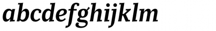 Mediator Serif Narrow Bold Ital Font LOWERCASE