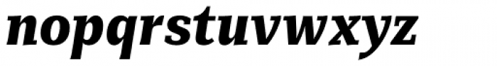 Mediator Serif Narrow Ext Bd Ital Font LOWERCASE