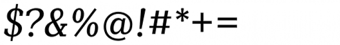 Mediator Serif Narrow Ital Font OTHER CHARS