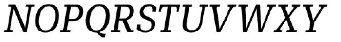 Mediator Serif Narrow Ital Font UPPERCASE