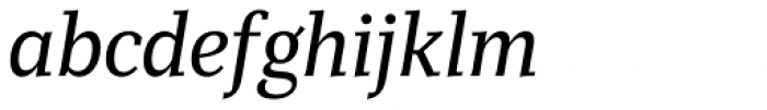 Mediator Serif Narrow Ital Font LOWERCASE