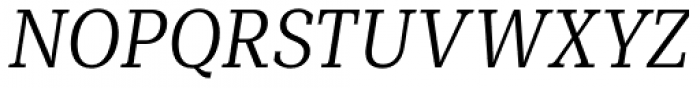 Mediator Serif Narrow Light Italic Font UPPERCASE