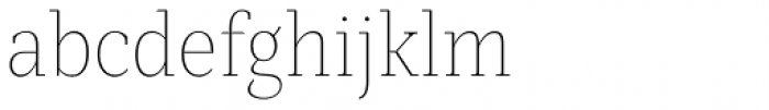 Mediator Serif Narrow Thin Font LOWERCASE