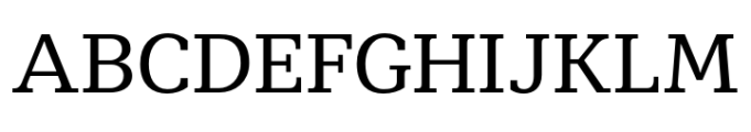 Mediator Serif Regular Font UPPERCASE
