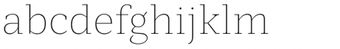 Mediator Serif Thin Font LOWERCASE