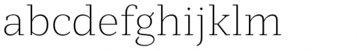Mediator Serif Ultra Light Font LOWERCASE