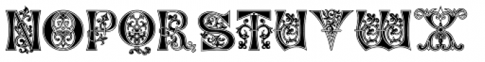 Medieval Caps BA Font UPPERCASE