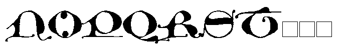Medieval Grammar Initials Font UPPERCASE