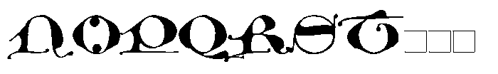 Medieval Grammar Initials Font LOWERCASE
