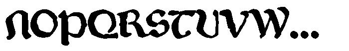Medieval Grammar Regular Font UPPERCASE