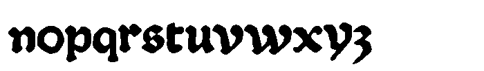 Medieval Grammar Regular Font LOWERCASE