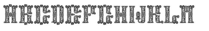 Medieval Knots Regular Font LOWERCASE