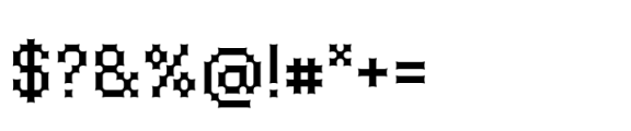 Medieval Pixel VP Blunt Font OTHER CHARS