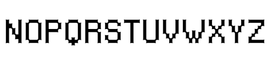 Medieval Pixel VP Blunt Font UPPERCASE