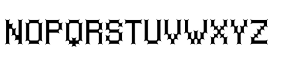 Medieval Pixel VP Sharp Font UPPERCASE