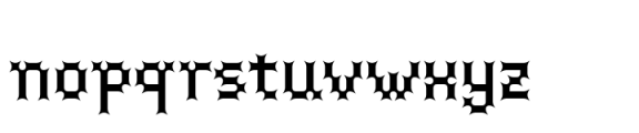 Medieval Pixel VP Sharp Font LOWERCASE