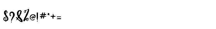 Medina Handwritten Font OTHER CHARS