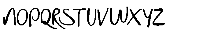 Medina Handwritten Font UPPERCASE
