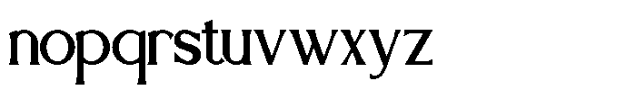 Mediqa Font LOWERCASE
