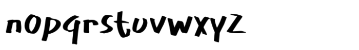Medium Pen Font LOWERCASE
