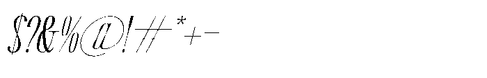 Medkight Italic Font OTHER CHARS