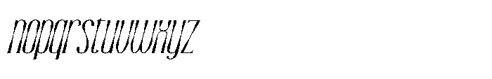 Medkight Italic Font LOWERCASE