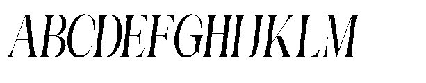 Medvilea Editorial Italic Conde Regular Font UPPERCASE