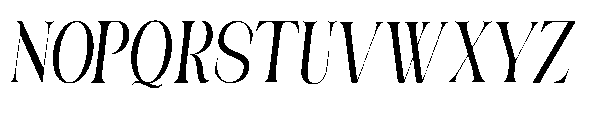Medvilea Editorial Italic Conde Regular Font UPPERCASE