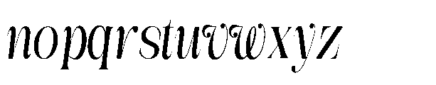 Medvilea Editorial Italic Conde Regular Font LOWERCASE