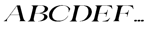 Medvilea Editorial Italic Ex Ex Regular Font UPPERCASE