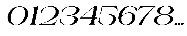 Medvilea Editorial Italic Expanded Regular Font OTHER CHARS